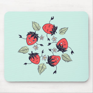 Cute Strawberry Kawaii Fruit Mouse Mat