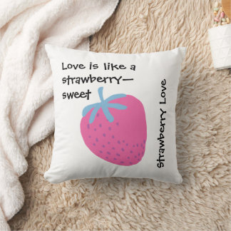 Cute Strawberry Love – Valentine’s Day  Cushion