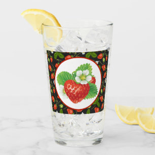 cute strawberry lovers kitchen glass