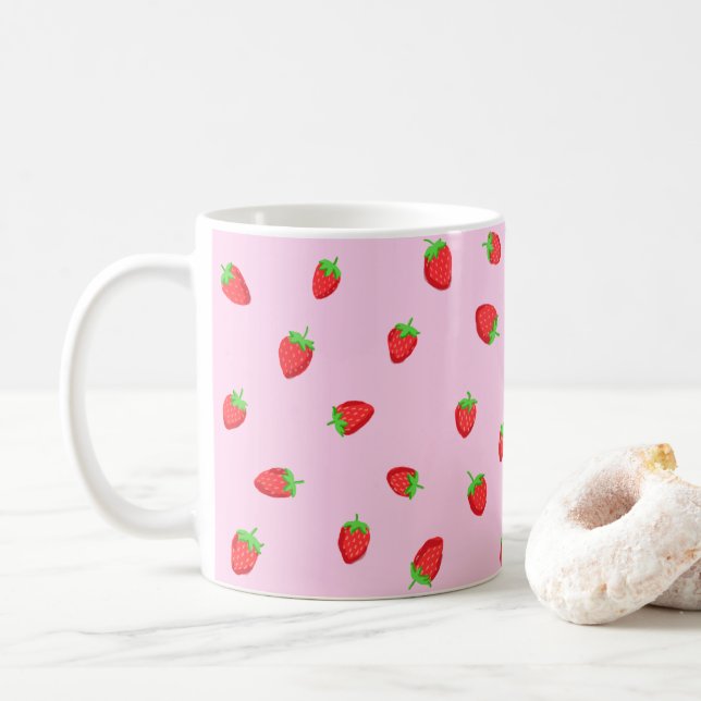Cute Strawberry Mug (With Donut)