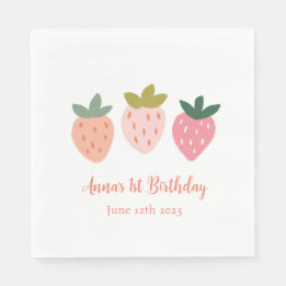 Cute Strawberry Napkin