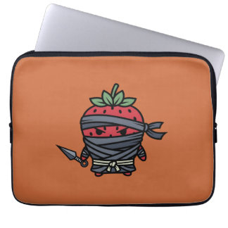 Cute Strawberry Ninja Assassin Japanese Pop Art Laptop Sleeve