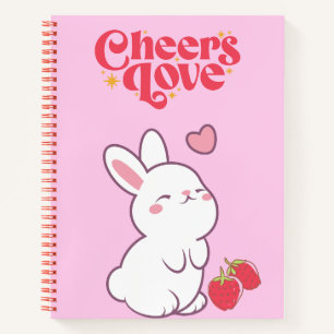 Cute strawberry 💗🍓🌷 notebook