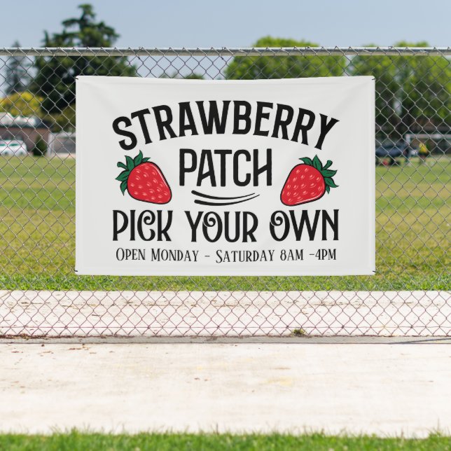 Cute strawberry patch add days times vendors  banner (Insitu)