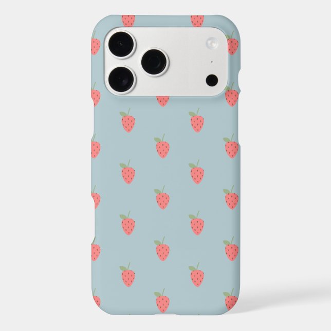 Cute Strawberry Pattern Aesthetic | Kawaii  (Back)