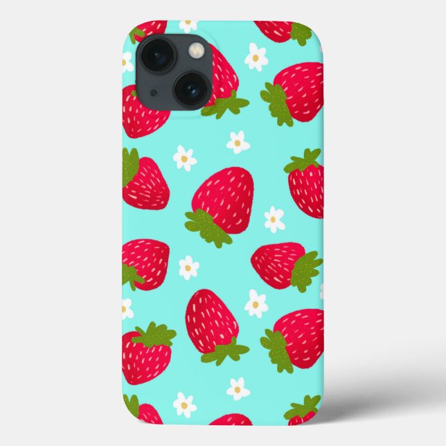 Cute Strawberry Pattern Case-Mate iPhone Case (Back)