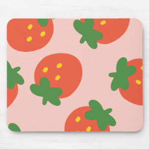 Cute strawberry pattern mouse mat