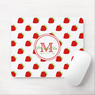 Cute Strawberry Pattern Mouse Mat