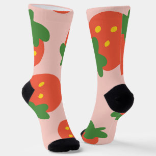 Cute strawberry pattern socks