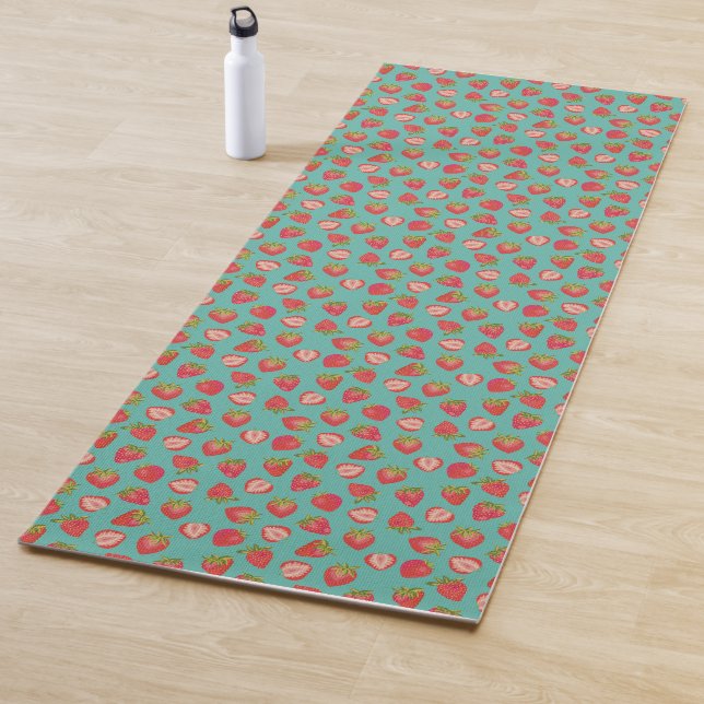 Cute strawberry pattern yoga mat (In Situ)