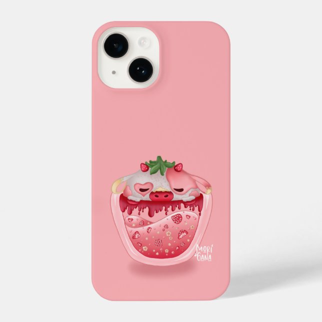 Cute Strawberry Phone Case - Pink Design (Back)