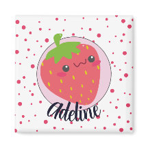 Cute Strawberry Polka Dot Personalised