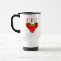 Cute Strawberry Quote Design | Kawaii Fruit