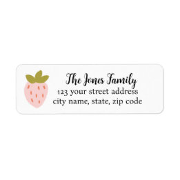 Cute Strawberry Return Address