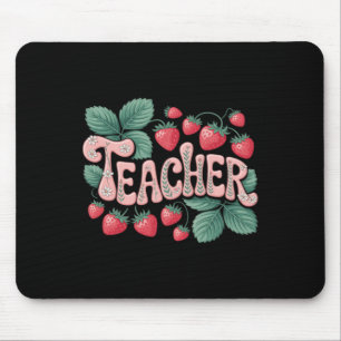 Cute Strawberry Teacher Mouse Mat