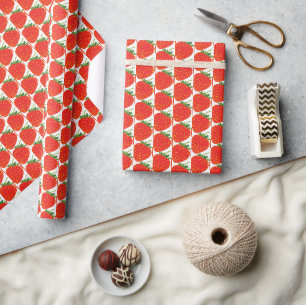 Cute Strawberry Wrapping Paper