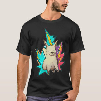 Cute Street Art Graffiti Thunder Lama T-Shirt