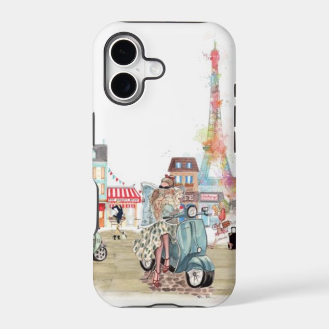 Cute streets of Paris collage (Back)