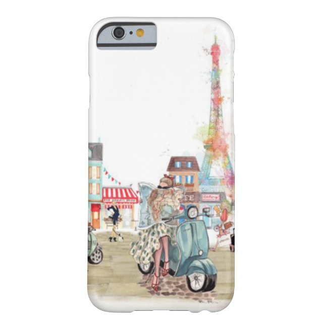 Cute streets of Paris collage Case-Mate iPhone Case (Back)