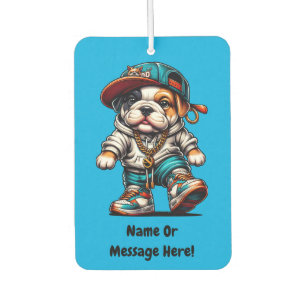 Cute Streetwear Bulldog Personalizable Car Air Freshener