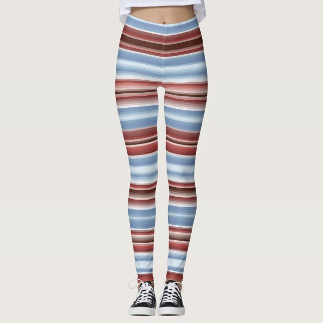 Cute Stripe Leggings Long (Front)