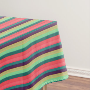 Cute Striped vintage colours Tablecloth