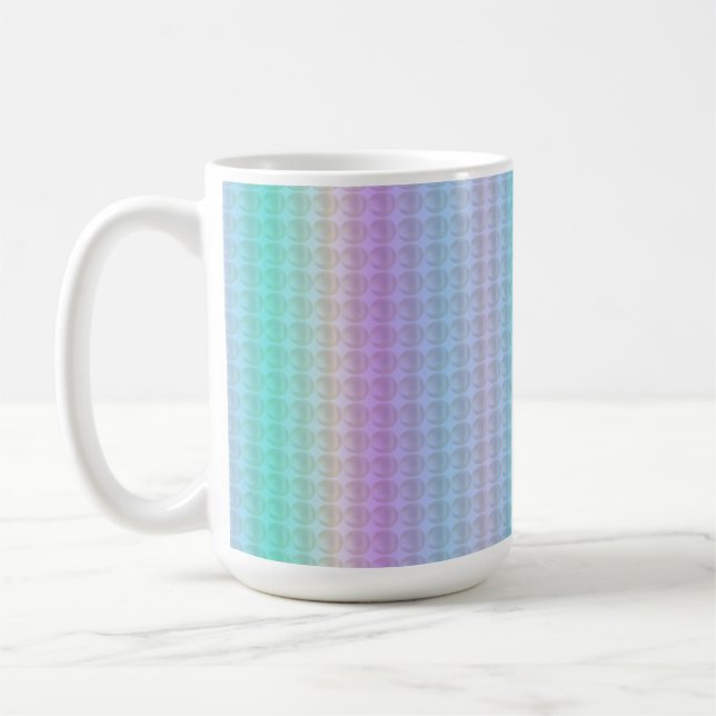 Cute Stripes and Polka Dot Pattern Coffee Mug (Left)