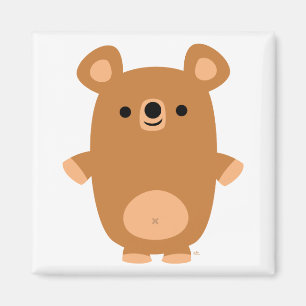 Cute Strong Cartoon Bear magnet