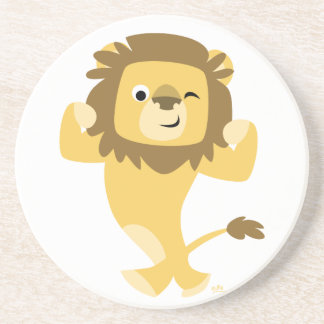 Cute Strong Cartoon Lion Coaster