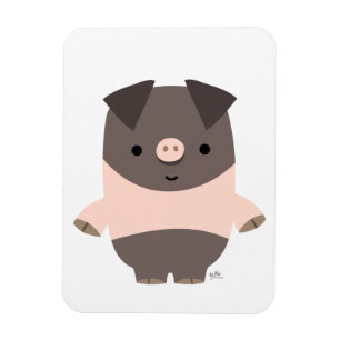 Cute Strong Cartoon Pig Flexible Magnet