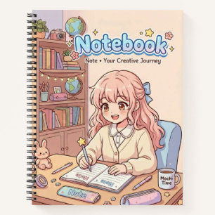 Cute Study Girl Notebook