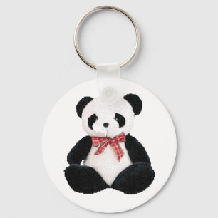 Cute Stuffed Panda Key Ring