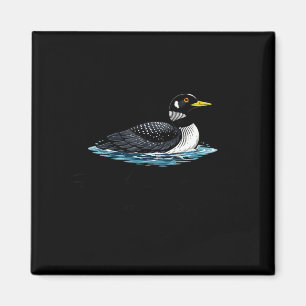 Cute Stupid Canadian Wolf Bird Magnet