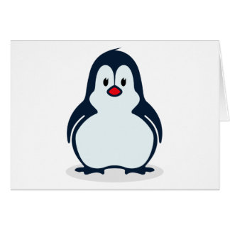 Cute Stylised Cartoon Penguin Facing Forward