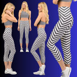 Cute Stylish Black White Abstract Pattern Capri Leggings<br><div class="desc">Cute,  Stylish Black and White Abstract Pattern Capri Leggings.</div>