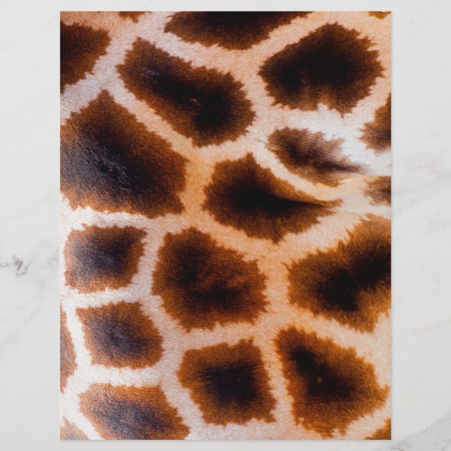 Cute Stylish Brown Tan Spots Giraffe Pattern (Front)