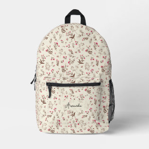 Cute Stylish Floral  Printed Backpack