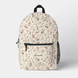 Cute Stylish Floral  Printed Backpack