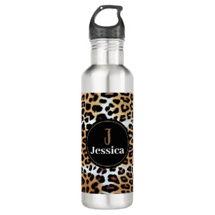 Cute Stylish Leopard Animal Print Personalised 710 Ml Water Bottle
