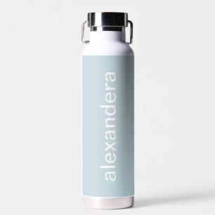 Cute Stylish Light Blue Name  Water Bottle
