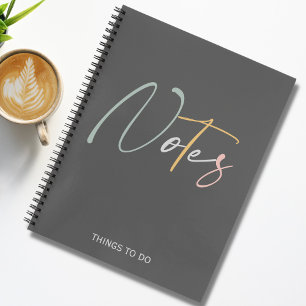 Cute Stylish Notes and Things To Do Notebook
