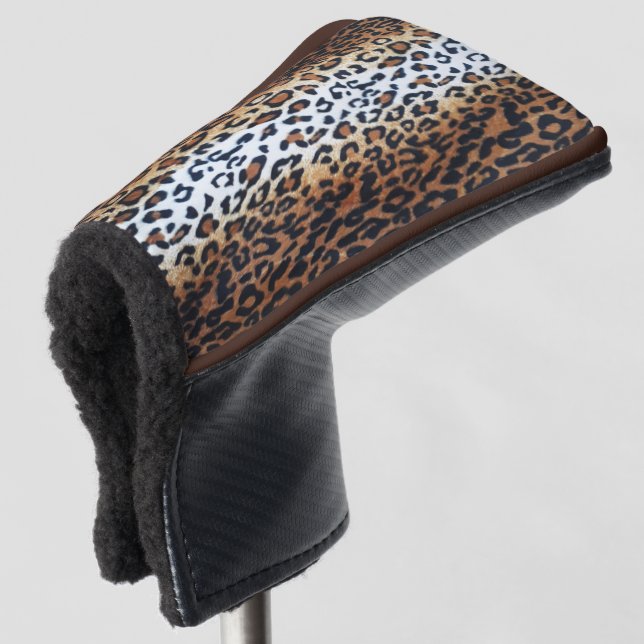 Cute Stylish Trendy Leopard Animal Print  Golf Head Cover (3/4 Front)