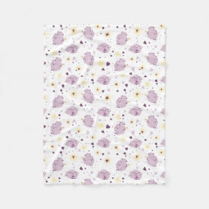 Cute Stylized Sheep Baby Fleece Blanket