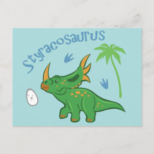 Cute Styracosaurus Postcard