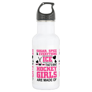 cute sugar and spice girls ice hockey 532 ml water bottle