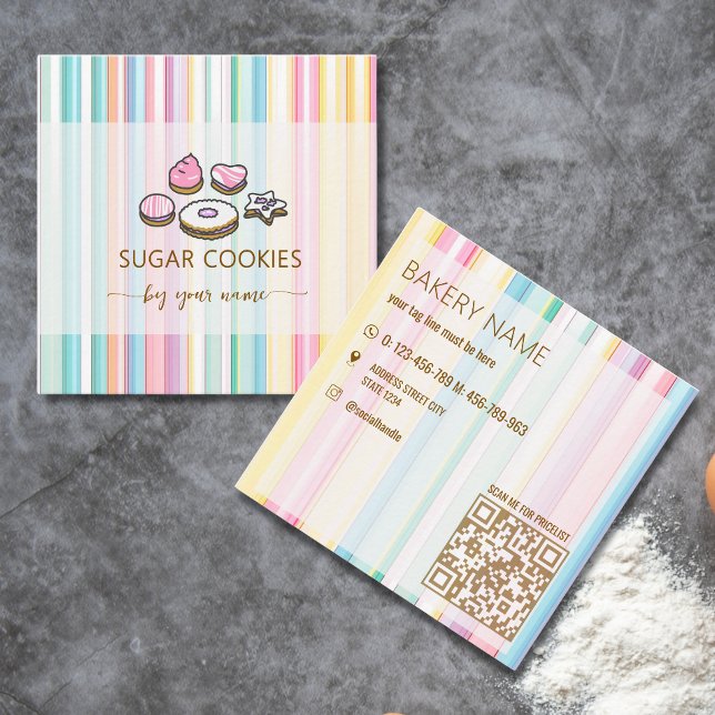 Cute Sugar cookies Business Card (Creator Uploaded)