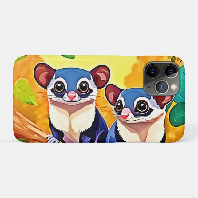Cute Sugar Gliders Case-Mate iPhone Case (Back (Horizontal))