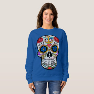 Cute Sugar Skull anchor rose  cool sweater