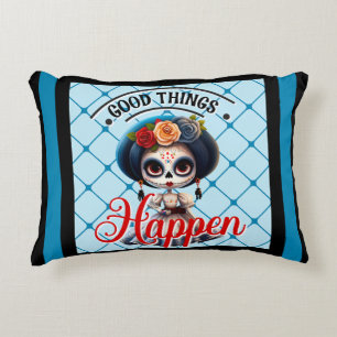 Cute Sugar Skull  Decorative Cushion