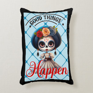 Cute Sugar Skull  Decorative Cushion